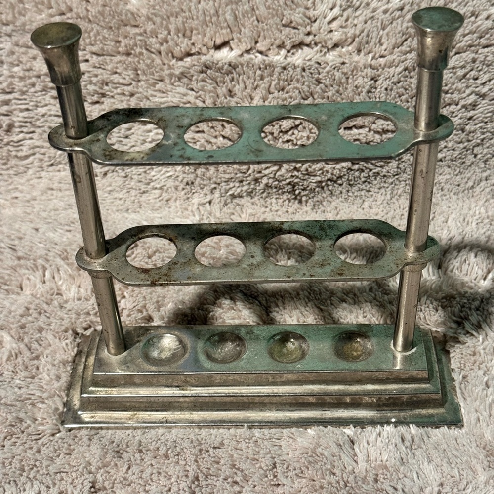 Vintage Chrome Toothbrush Holder
